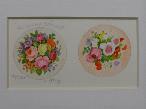 Composition florale - Projet de miniature "La montre chinoise"